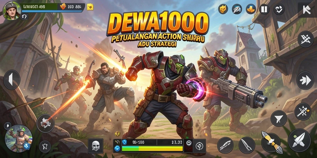 Gameplay DEWA1000 yang penuh aksi dan strategi.
