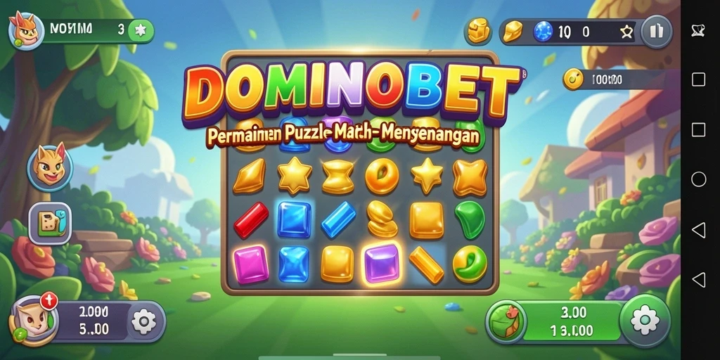 Gameplay seru DOMINOBET dengan tantangan Match-3.