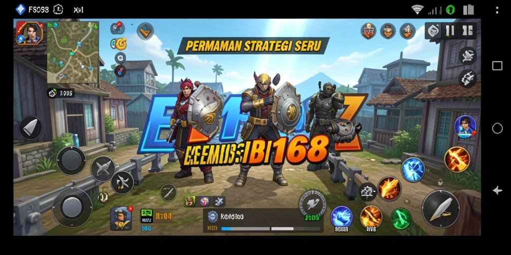 Screenshot FB168 menampilkan pertempuran strategi yang mendebarkan.