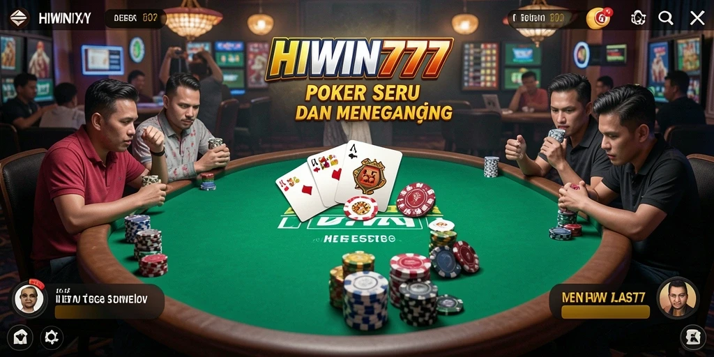 Gameplay seru HIWIN777 dengan tampilan kartu Poker yang menarik.