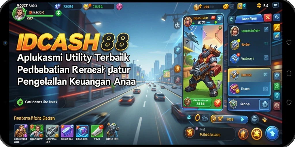 Tampilan antarmuka IDCASH88 yang modern dan informatif.