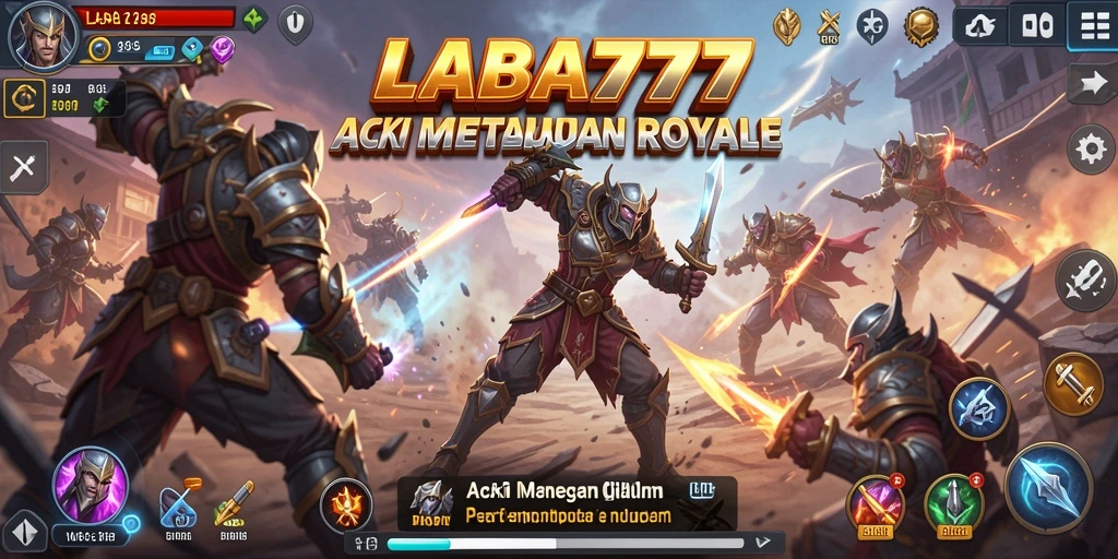 Tampilan seru gameplay LABA777 yang penuh aksi Battle Royale.