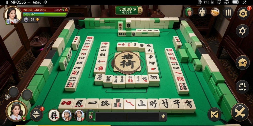 Tampilan screenshot utama MPO555 yang menampilkan gameplay Mahjong yang seru.