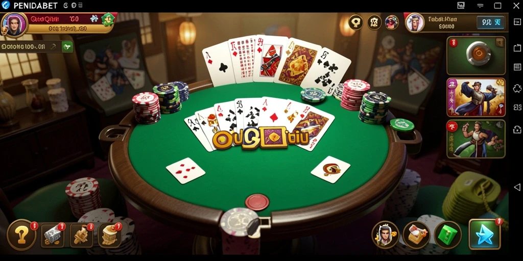 Tangkapan layar utama PENIDABET menampilkan gameplay QiuQiu yang menarik.