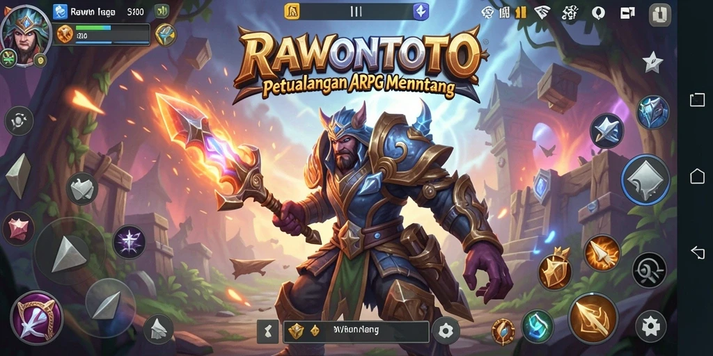 Tampilan gameplay epik dari RAWONTOTO yang penuh aksi.