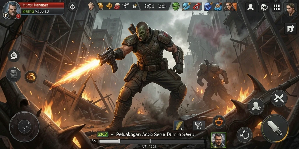 Gameplay seru ZK3 dengan aksi mendebarkan dan grafis menawan.